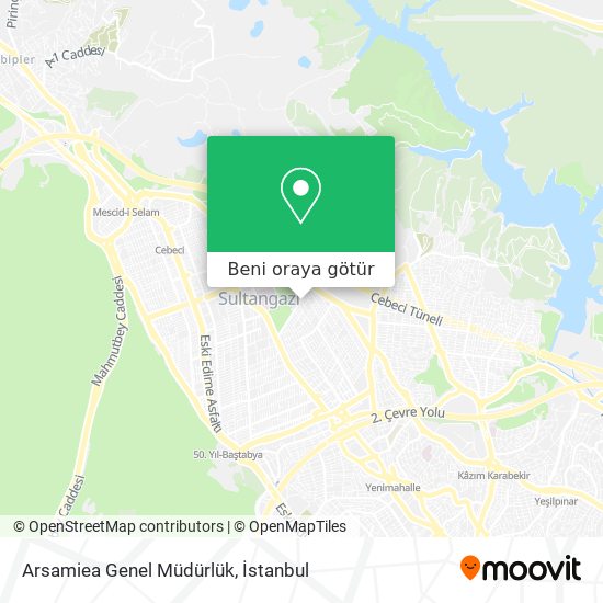 Arsamiea Genel Müdürlük harita