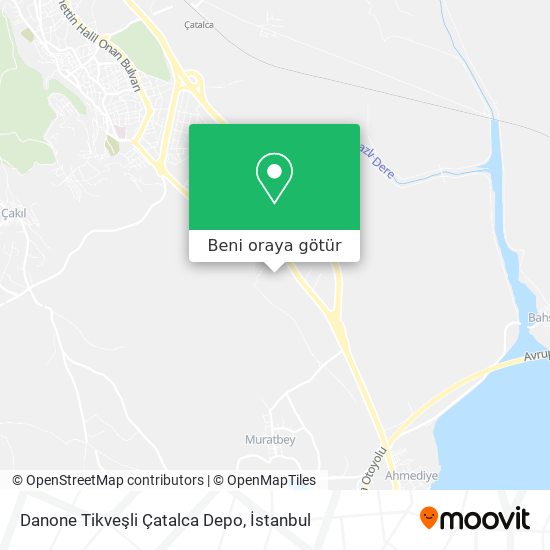 Danone Tikveşli Çatalca Depo harita