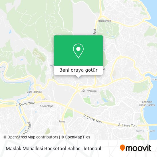 Maslak Mahallesi Basketbol Sahası harita