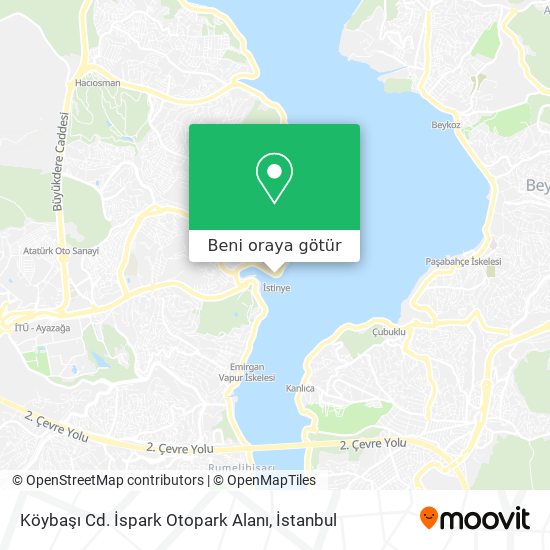 Köybaşı Cd. İspark Otopark Alanı harita