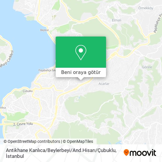 Antikhane Kanlıca / Beylerbeyi / And.Hisarı / Çubuklu harita