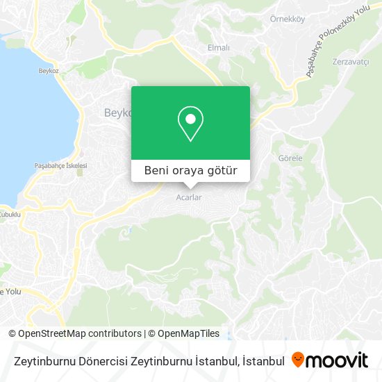 Zeytinburnu Dönercisi Zeytinburnu İstanbul harita