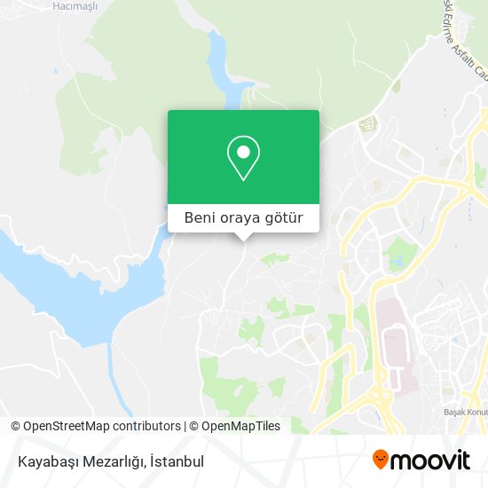 Kayabaşı Mezarlığı harita