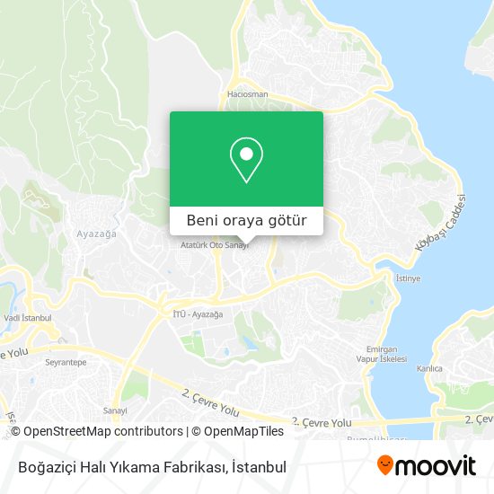 Boğaziçi Halı Yıkama Fabrikası harita