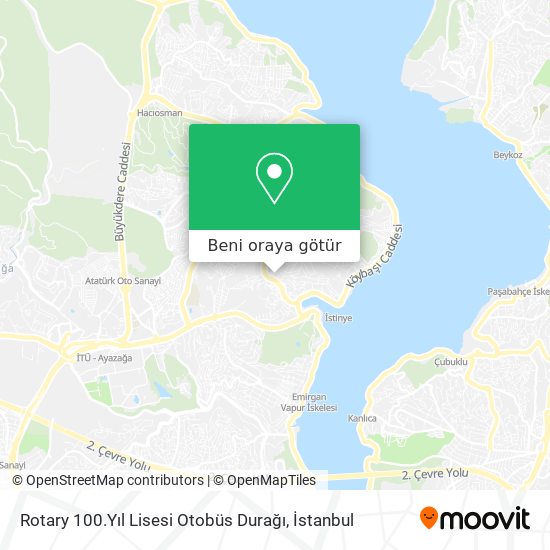 Rotary 100.Yıl Lisesi Otobüs Durağı harita