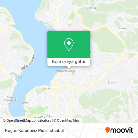 Koçari Karadeniz Pide harita