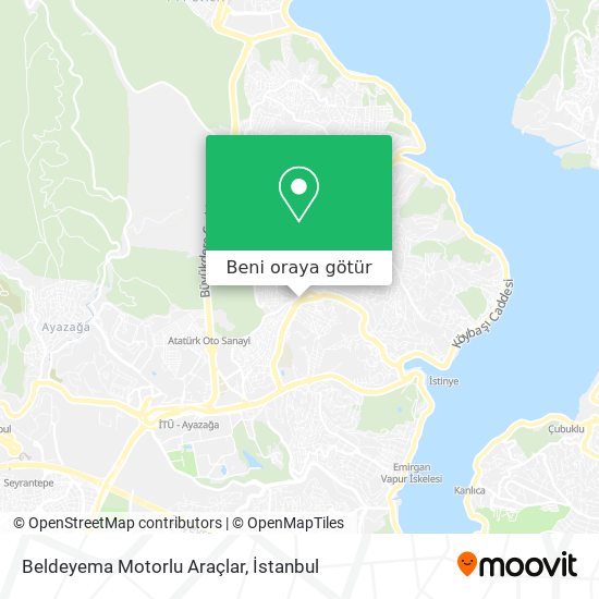 Beldeyema Motorlu Araçlar harita