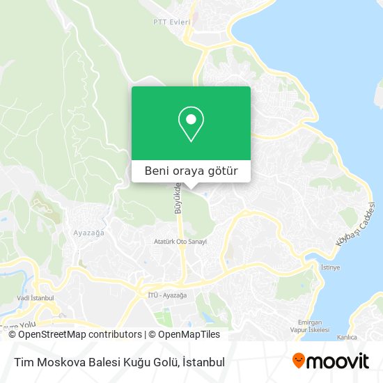 Tim Moskova Balesi Kuğu Golü harita