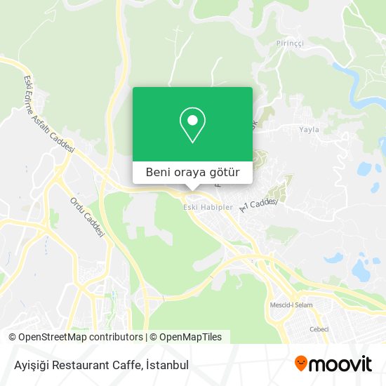 Ayişiği Restaurant Caffe harita