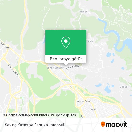 Sevinç Kırtasiye Fabrika harita