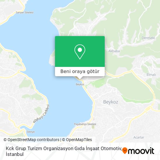 Kck Grup Turizm Organizasyon Gıda İnşaat Otomotiv harita