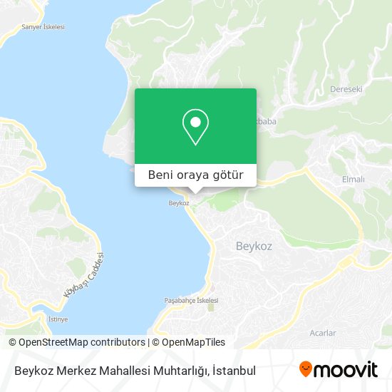 Beykoz Merkez Mahallesi Muhtarlığı harita