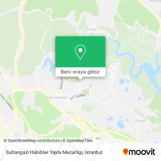 Sultangazi Habibler Yayla Mezarligi harita