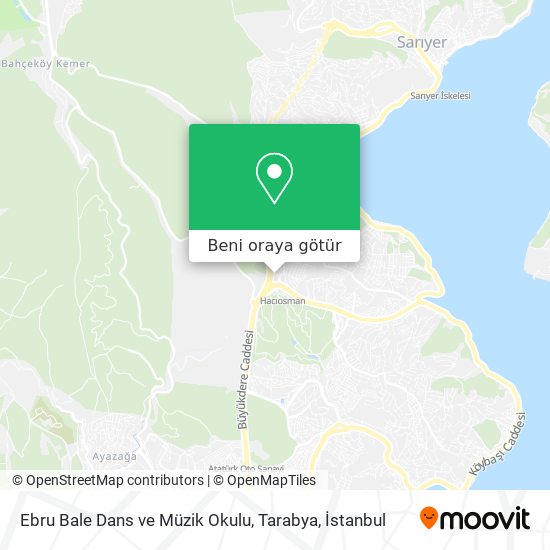 Ebru Bale Dans ve Müzik Okulu, Tarabya harita