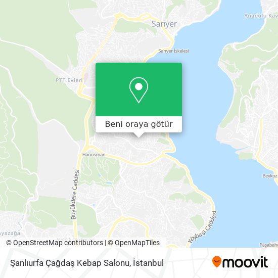 Şanlıurfa Çağdaş Kebap Salonu harita