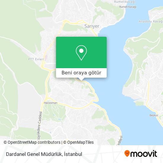 Dardanel Genel Müdürlük harita