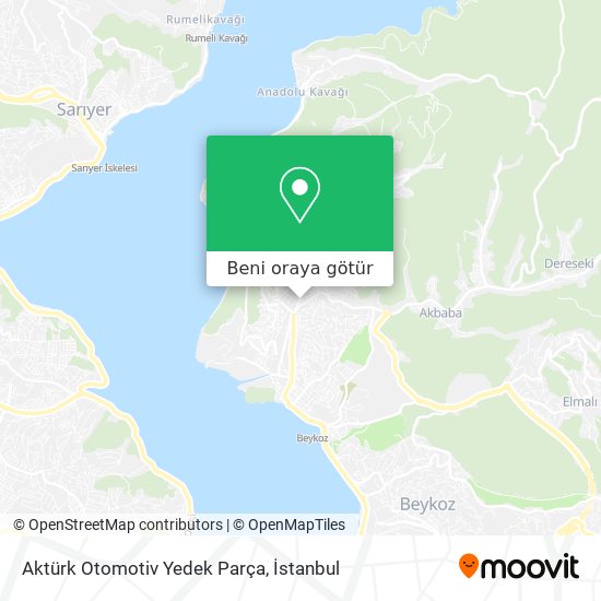 Aktürk Otomotiv Yedek Parça harita