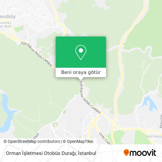 Orman İşletmesi Otobüs Durağı harita