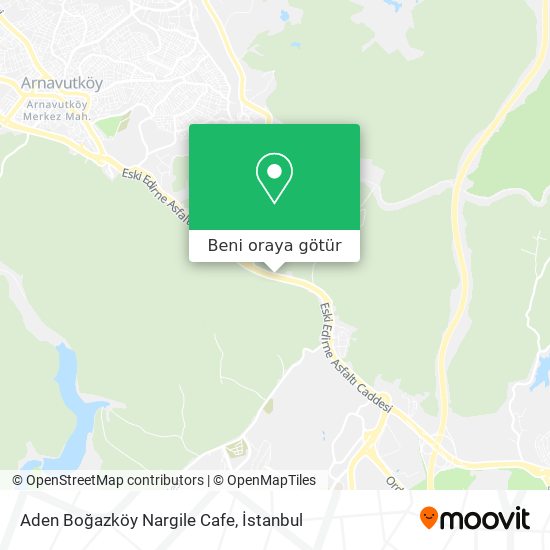 Aden Boğazköy Nargile Cafe harita