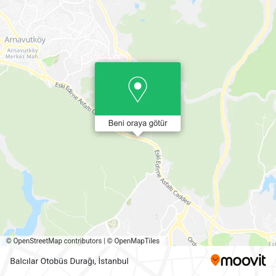 Balcılar Otobüs Durağı harita