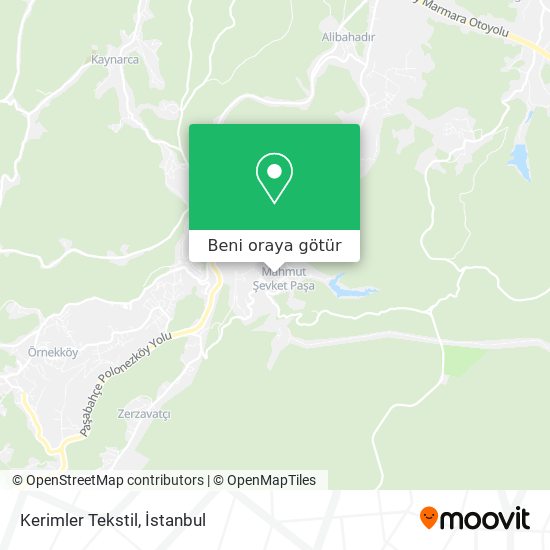 Kerimler Tekstil harita
