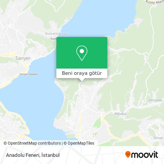 Anadolu Feneri harita