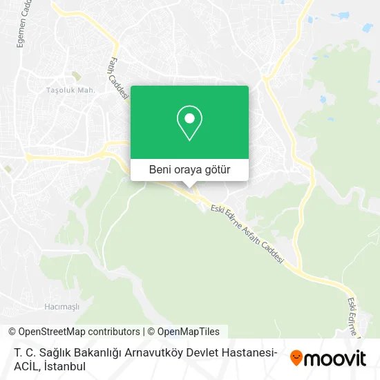 T. C. Sağlık Bakanlığı Arnavutköy Devlet Hastanesi-ACİL harita