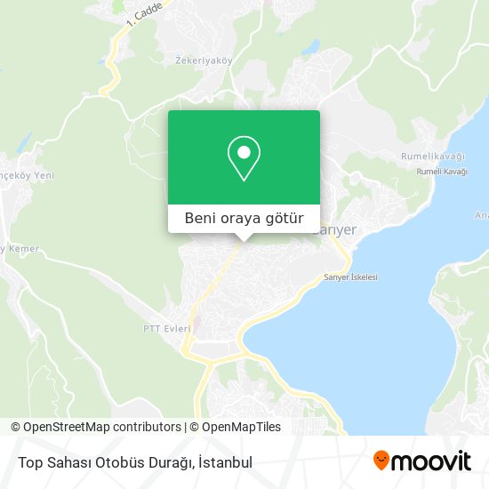 Top Sahası Otobüs Durağı harita
