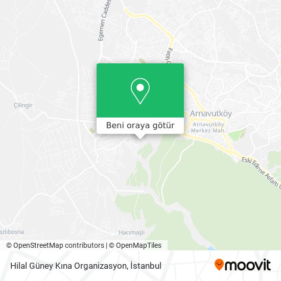 Hilal Güney Kına Organizasyon harita