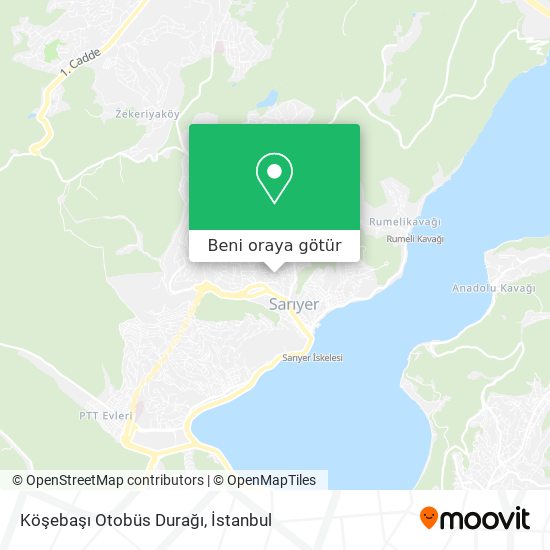 Köşebaşı Otobüs Durağı harita