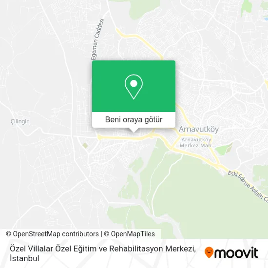 Özel Villalar Özel Eğitim ve Rehabilitasyon Merkezi harita