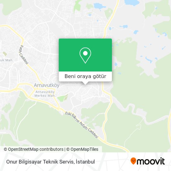 Onur Bilgisayar Teknik Servis harita