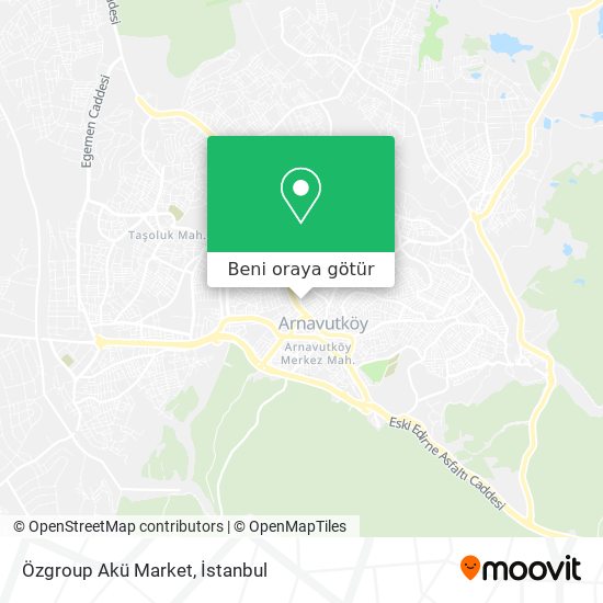 Özgroup Akü Market harita