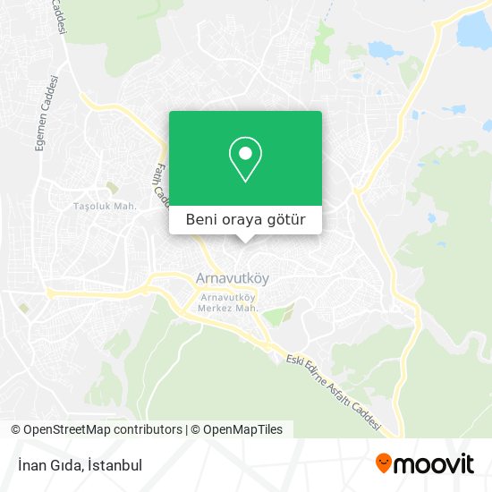 İnan Gıda harita