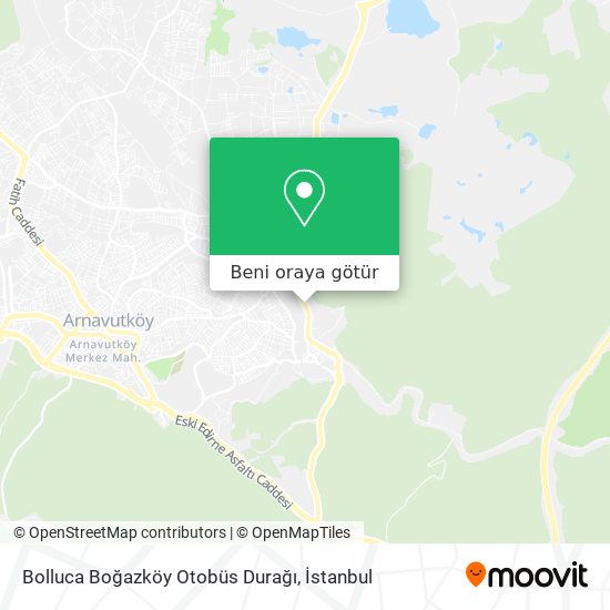 Bolluca Boğazköy Otobüs Durağı harita
