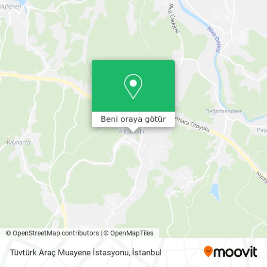 Tüvtürk Araç Muayene İstasyonu harita