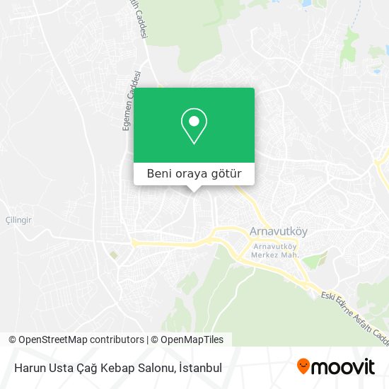 Harun Usta Çağ Kebap Salonu harita