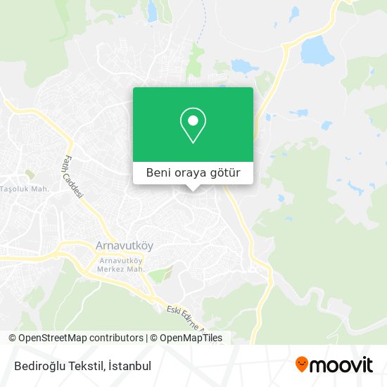 Bediroğlu Tekstil harita