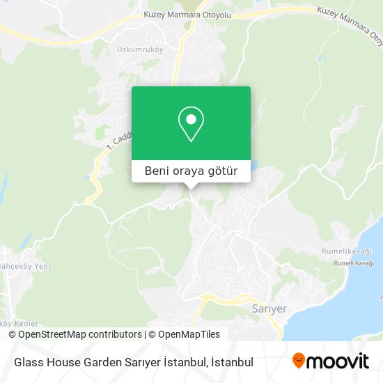 Glass House Garden Sarıyer İstanbul harita