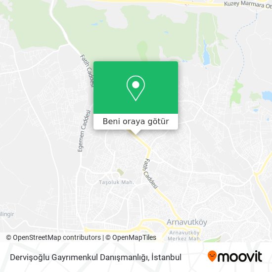 Dervişoğlu Gayrımenkul Danışmanlığı harita