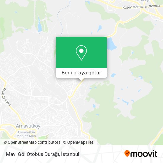 Mavi Göl Otobüs Durağı harita