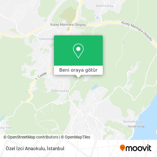 Özel İzci Anaokulu harita