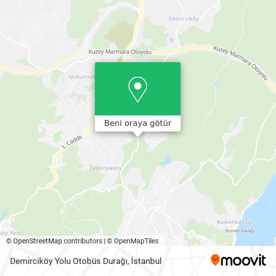 Demirciköy Yolu Otobüs Durağı harita