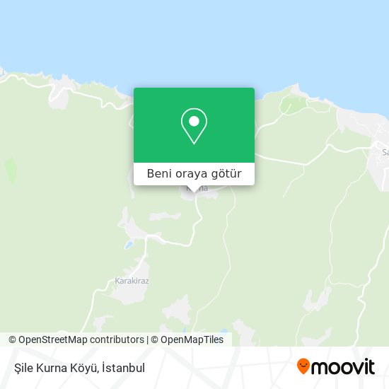 Şile Kurna Köyü harita
