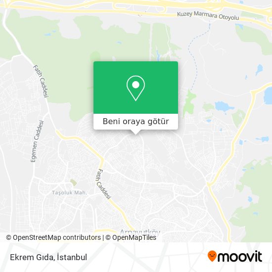 Ekrem Gıda harita