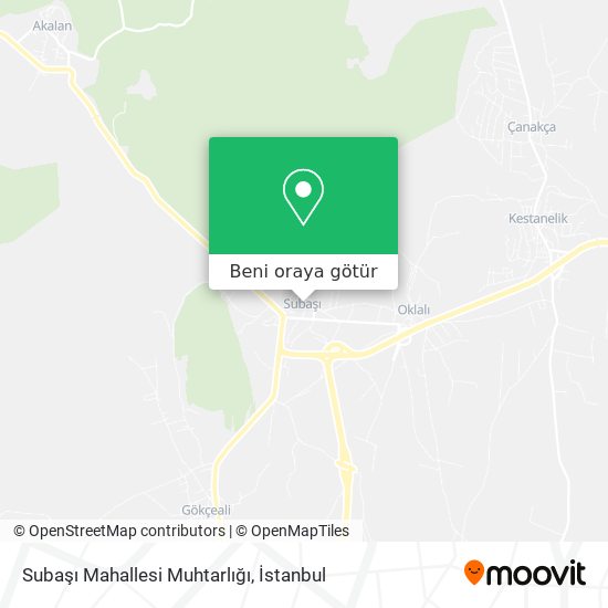 Subaşı Mahallesi Muhtarlığı harita