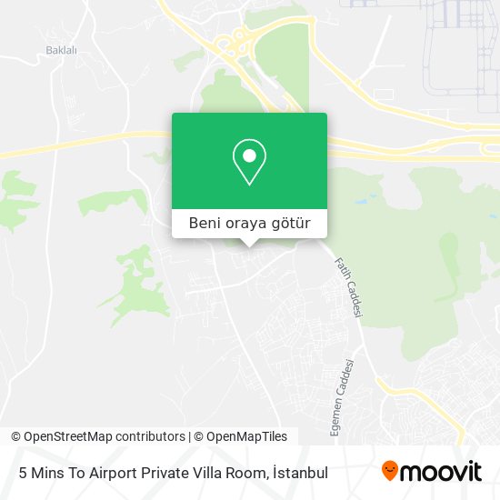 5 Mins To Airport Private Villa Room harita