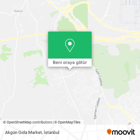 Akgün Gıda Market harita