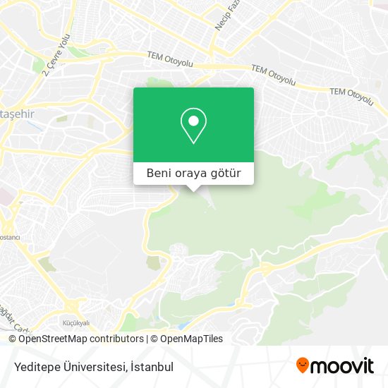 Yeditepe Üniversitesi harita