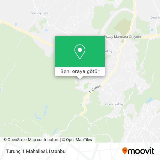 Turunç 1 Mahallesi harita